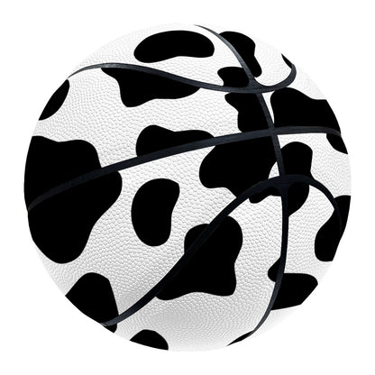 Black And White Cow Print Basketball