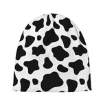 Black And White Cow Print Beanie