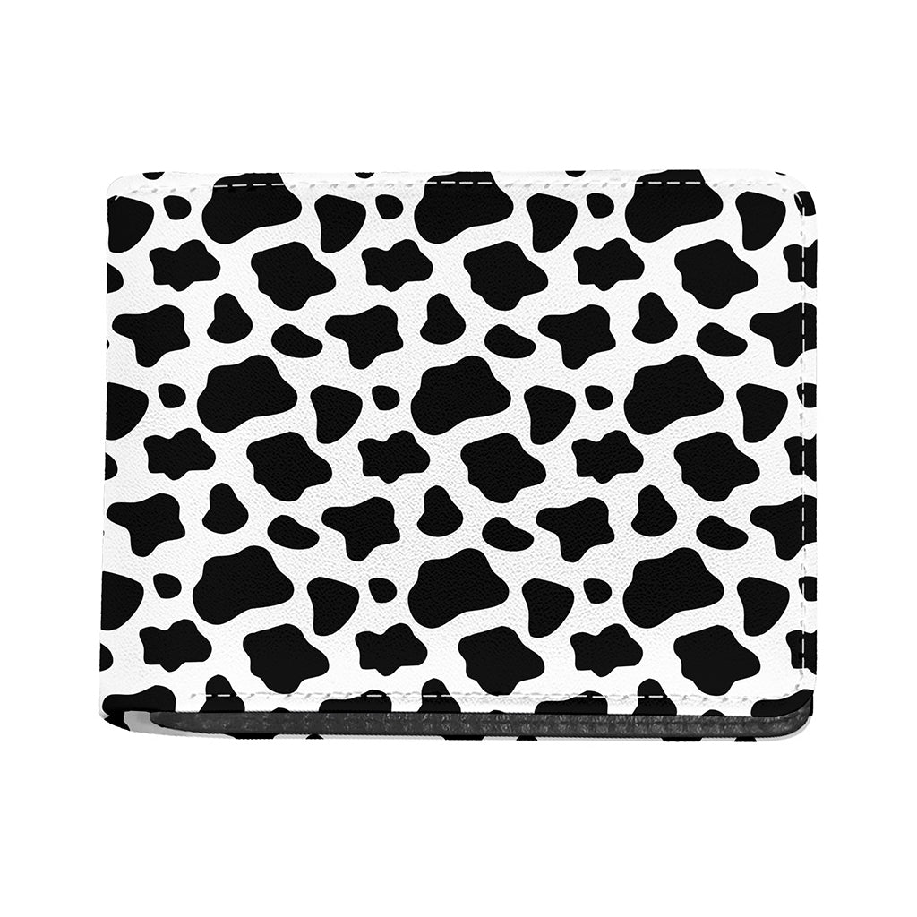 Black And White Cow Print Bifold Wallet