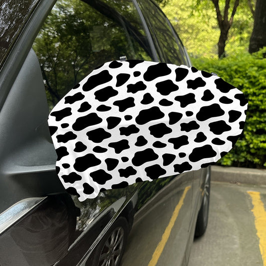 Black And White Cow Print Car Side Mirror Covers