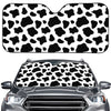 Black And White Cow Print Car Windshield Sun Shade