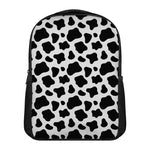 Black And White Cow Print Casual Backpack