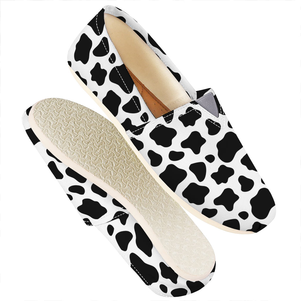 Black And White Cow Print Casual Shoes
