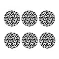 Black And White Cow Print Coaster Set