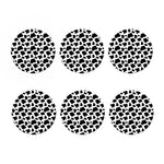 Black And White Cow Print Coaster Set
