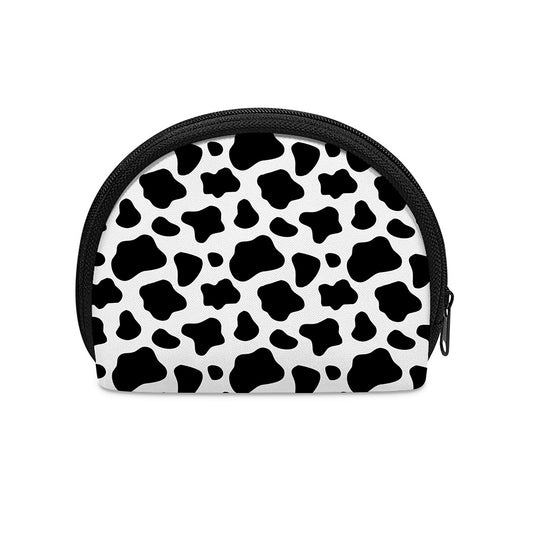 Black And White Cow Print Coin Purse