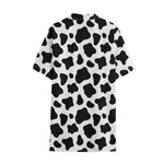 Black And White Cow Print Cotton Hawaiian Shirt