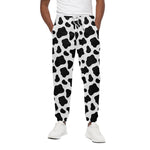 Black And White Cow Print Cotton Pants
