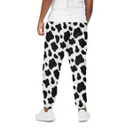Black And White Cow Print Cotton Pants