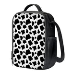 Black And White Cow Print Crossbody Lunch Bag