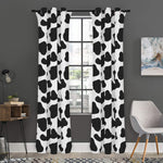 Black And White Cow Print Curtain