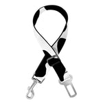 Black And White Cow Print Dog Seat Belt