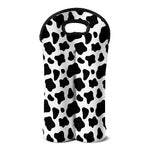Black And White Cow Print Double Neoprene Wine Tote