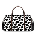 Black And White Cow Print Duffel Bag