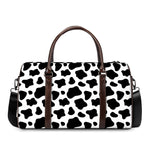 Black And White Cow Print Duffle Bag