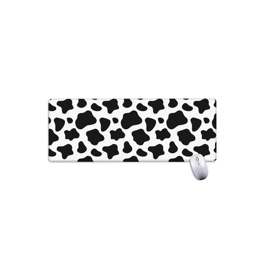 Black And White Cow Print Extended Mouse Pad