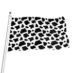 Black And White Cow Print Flag