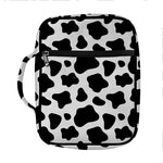 Black And White Cow Print Front Pocket Bible Bag