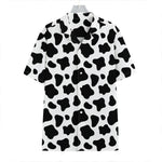 Black And White Cow Print Hawaiian Shirt