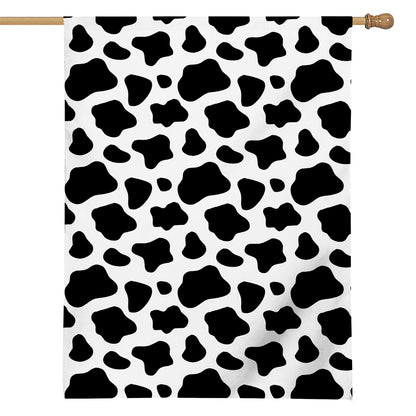 Black And White Cow Print House Flag