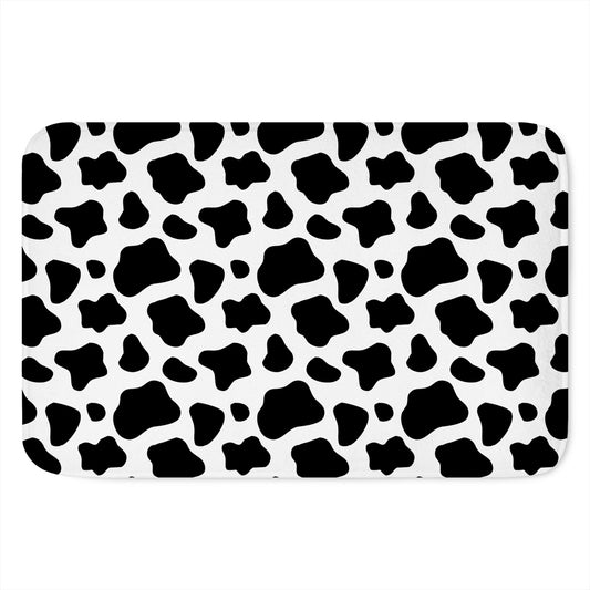 Black And White Cow Print Indoor Door Mat
