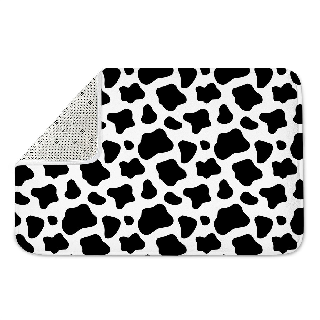 Black And White Cow Print Indoor Door Mat