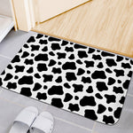 Black And White Cow Print Indoor Door Mat
