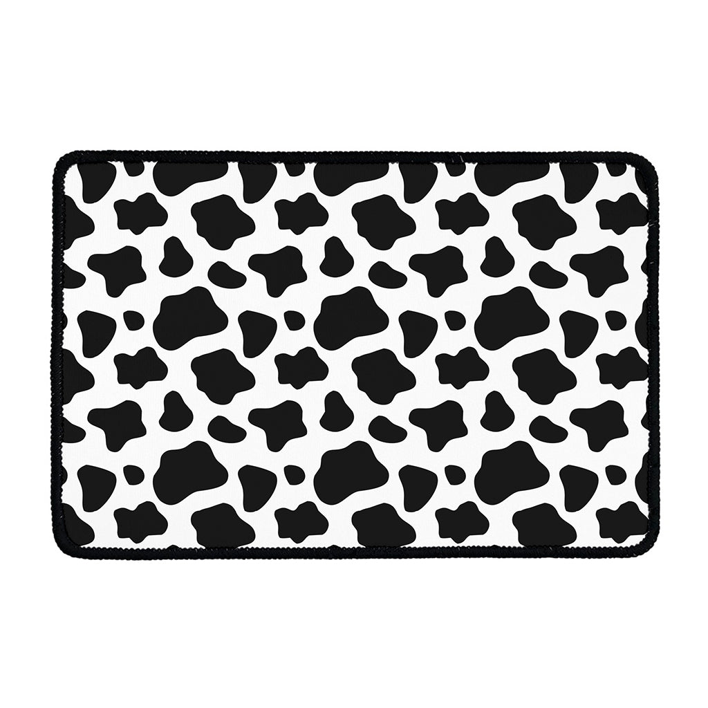 Black And White Cow Print Kitchen Mat