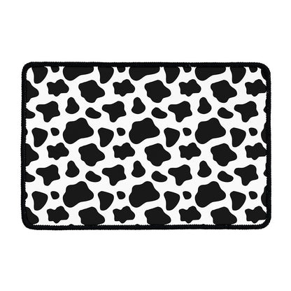 Black And White Cow Print Kitchen Mat