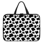 Black And White Cow Print Laptop Sleeve With Handle