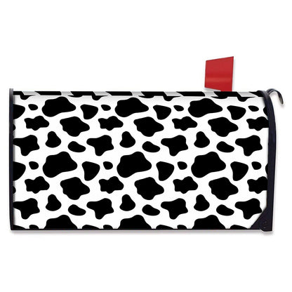Black And White Cow Print Mailbox Cover