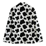 Black And White Cow Print Men's Blazer