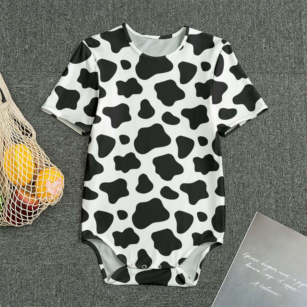 Black And White Cow Print Men's Bodysuit