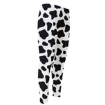 Black And White Cow Print Men's Compression Pants