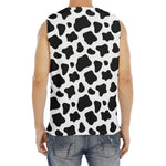Black And White Cow Print Men's Fitness Tank Top