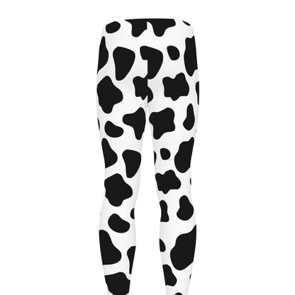 Black And White Cow Print Men's leggings