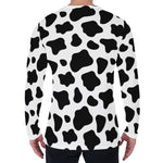 Black And White Cow Print Men's Long Sleeve T-Shirt
