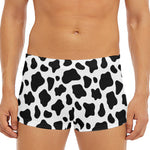 Black And White Cow Print Men's Short Boxer Briefs