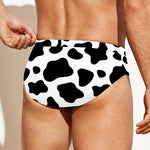 Black And White Cow Print Men's Swim Briefs