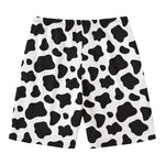 Black And White Cow Print Men's Swim Trunks