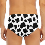 Black And White Cow Print Men's Triangle Swim Briefs