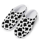 Black And White Cow Print Mesh Casual Shoes