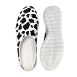 Black And White Cow Print Mesh Casual Shoes