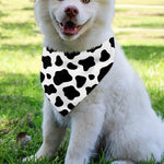 Black And White Cow Print Over The Collar Dog Bandana