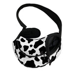Black And White Cow Print Pet Sling Carrier