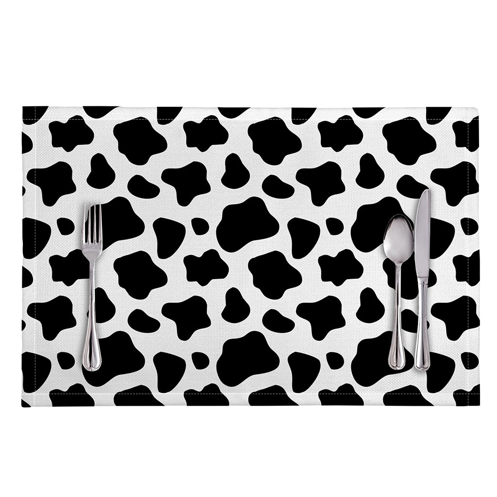 Black And White Cow Print Placemat