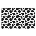 Black And White Cow Print Polyester Doormat