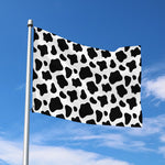 Black And White Cow Print Polyester Flag