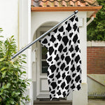 Black And White Cow Print Polyester Flag