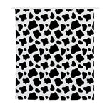 Black And White Cow Print Polyester Shower Curtain
